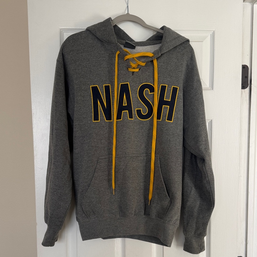 Gray Nashville Hoodie: small/medium